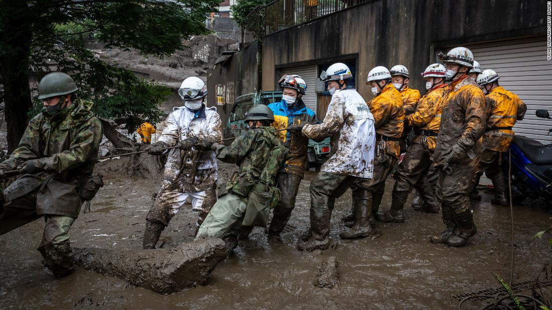 More than 100 people feared missing in deadly ‘tsunami’ mudslide in central japan