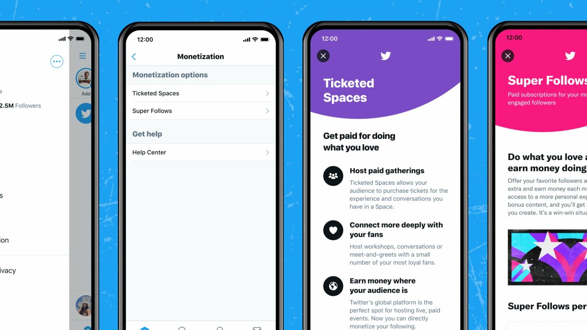 Twitter opens up paid 'Ticketed Spaces' audio chats for some users