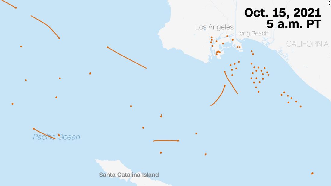 California's shipping gridlock is stunning compared to two years ago