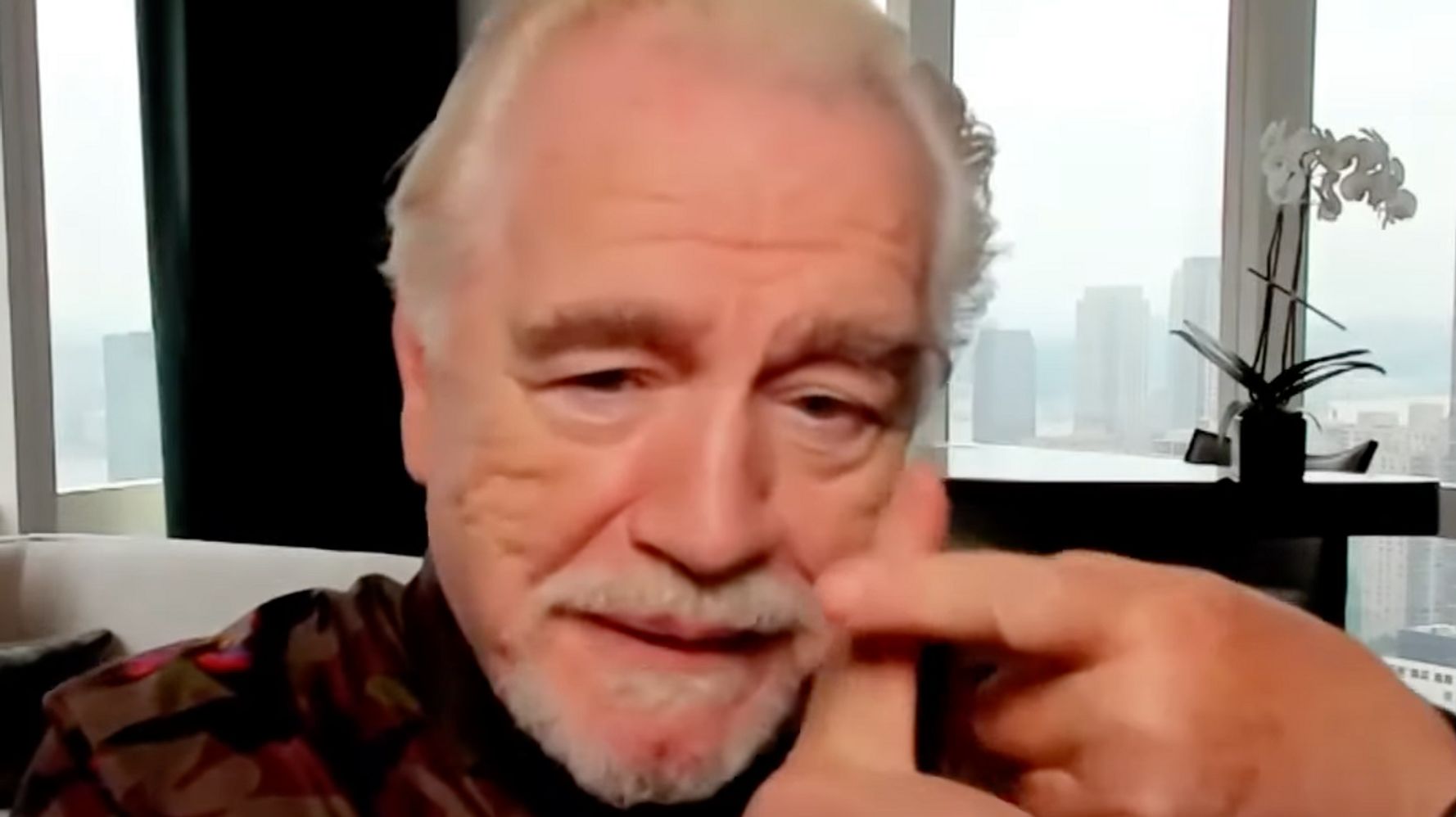'Succession' Star Brian Cox Sums Up Fox News With 2 Words And A Hand Gesture