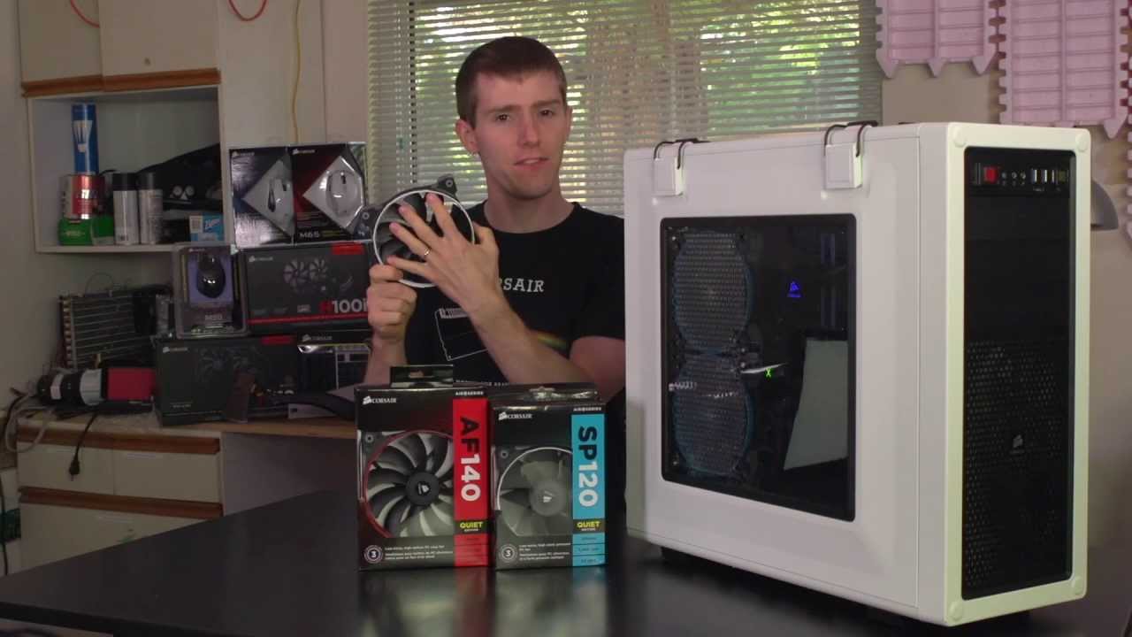 Linus Tech Quickie: Corsair Air Series high-airflow fan demonstration