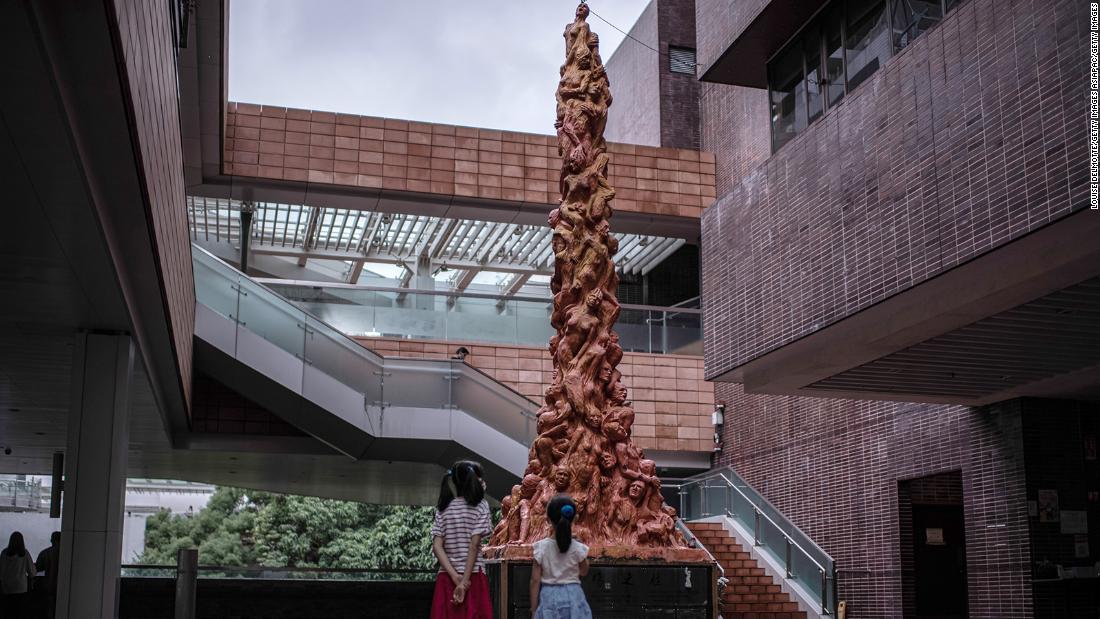 Hong Kong's famous Tiananmen Square 'Pillar of Shame' statue removed from university