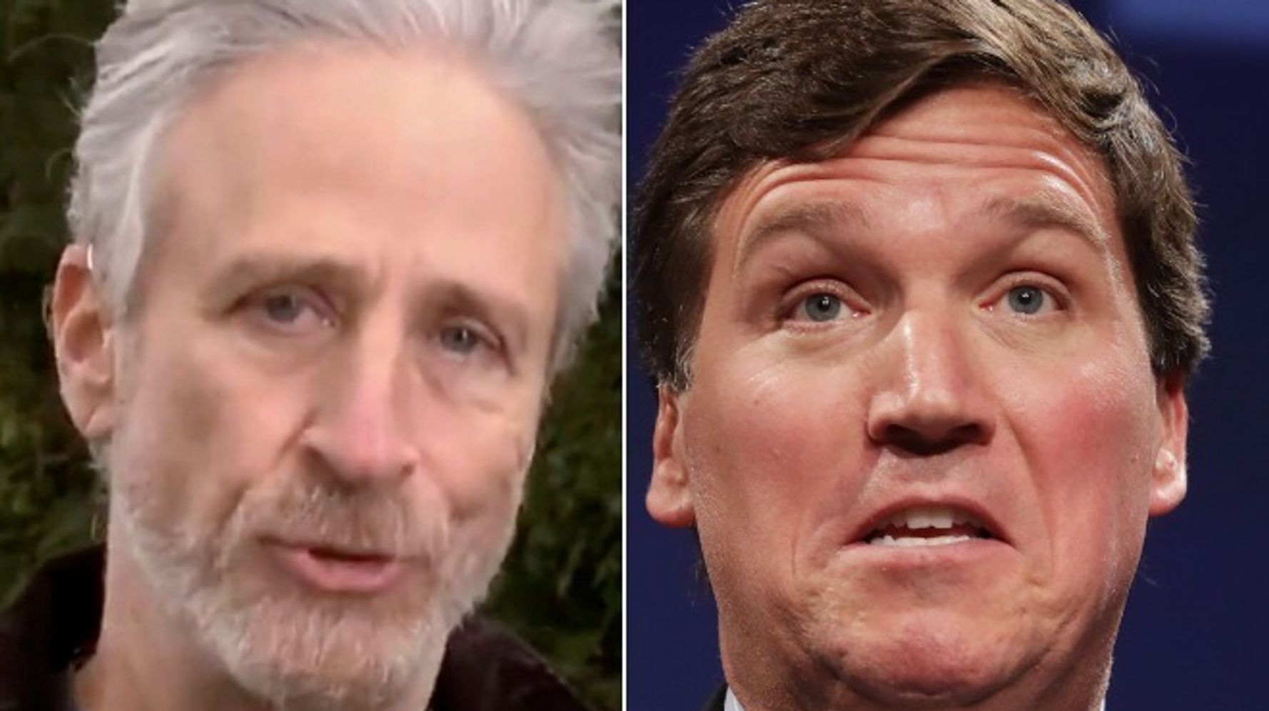 Jon Stewart Mocks 'S**thead' Tucker Carlson Over Vladimir Putin Defense