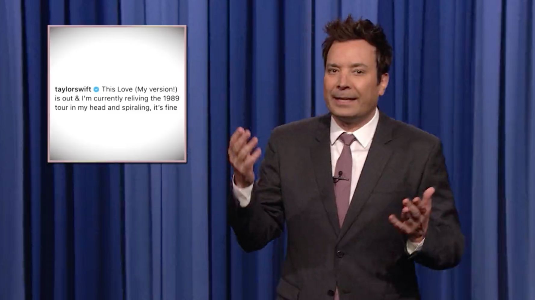 Jimmy Fallon Desperately Searches For Clues On Next Taylor Swift Album