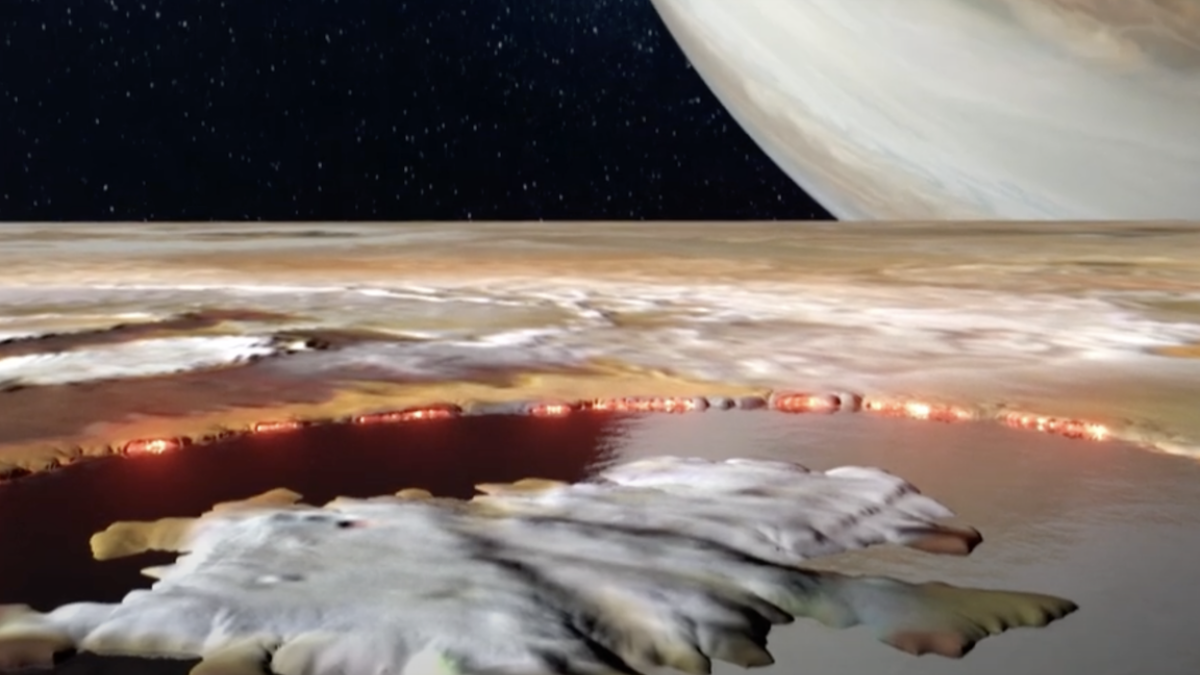 NASA video shows stunning scene from extremely volcanic world Io